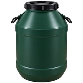 Fodertønde grøn m/skruelåg 50 l